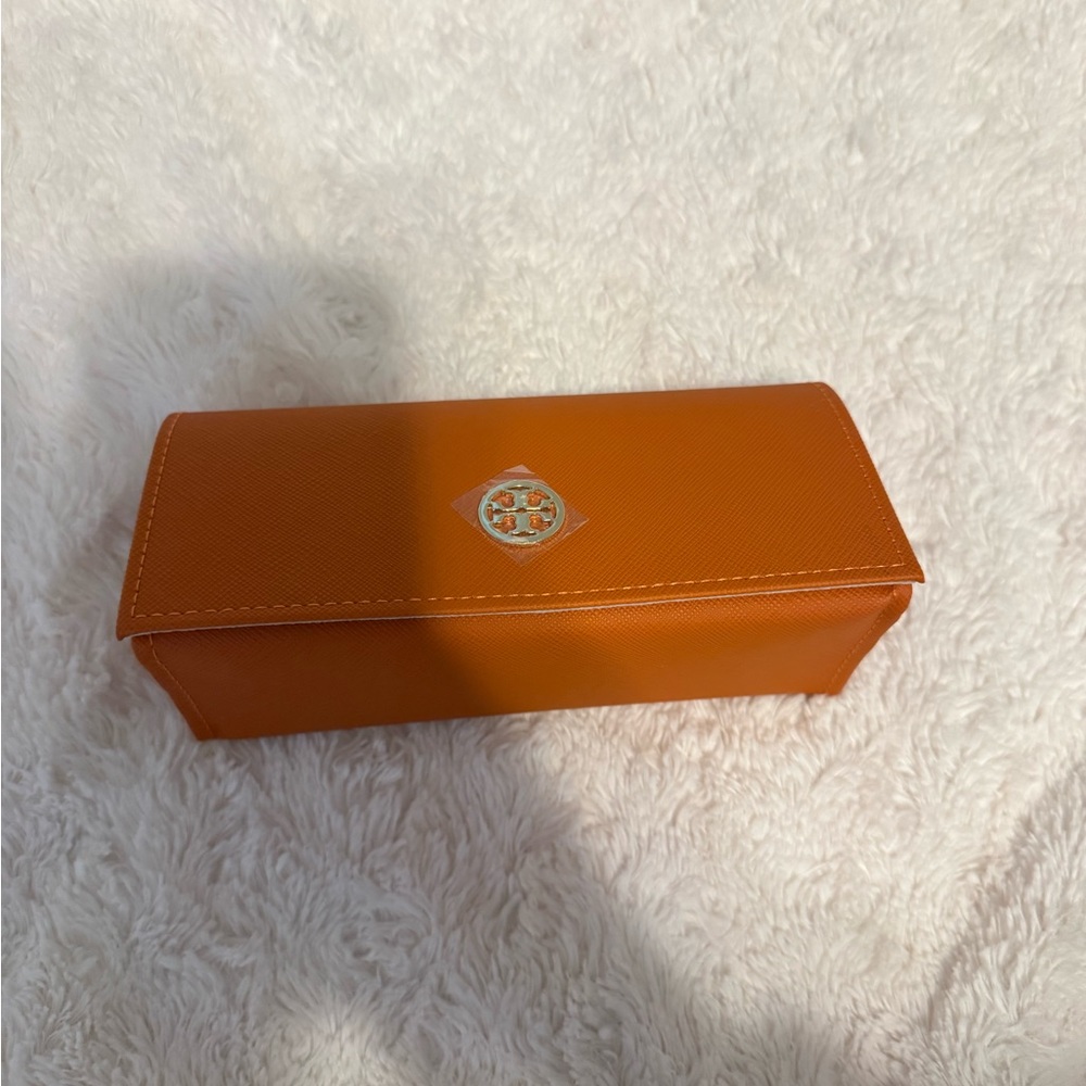Tory Burch Orange Sunglasses Case only - Picture 4 of 4